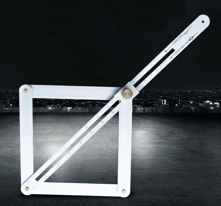 多功能 木工 對角尺 對角加厚 鋁合金材質 可自由伸縮 裁邊 裝潢 工具 角尺