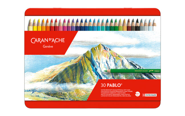 【品 · 創藝】精品美術-瑞士CARAN D'ACHE卡達 PABLO 專家級油性色鉛筆-30色