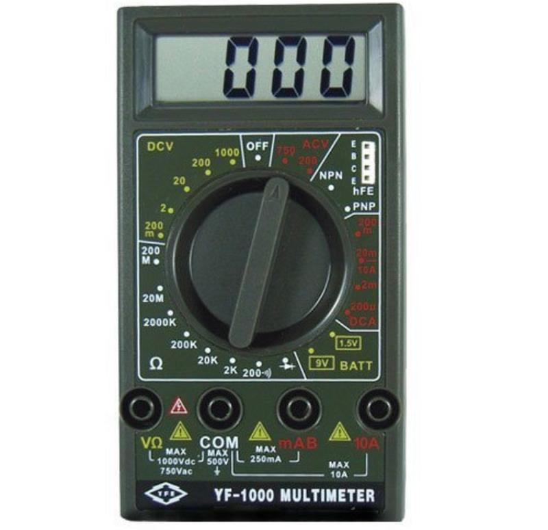 TENMARS泰瑪斯 經濟款3 1/2數位三用電錶 YF-1000