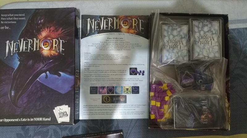 桌游 Nevermore 永不復返 + Nevermore: Specters of Nevermore 角色擴充