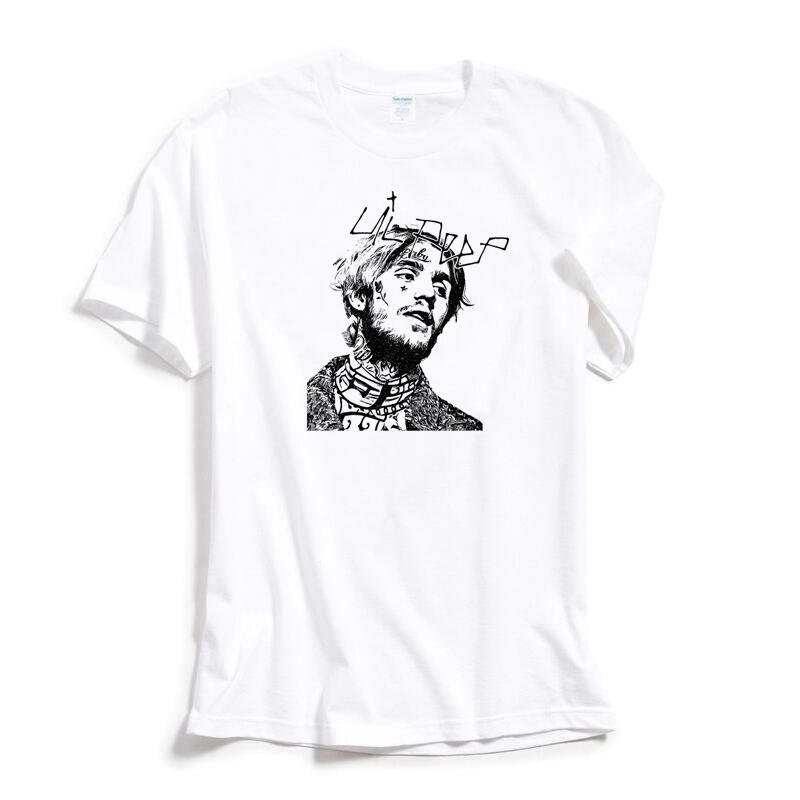 Lil Peep Sketch 短袖T恤 2色 歐美潮牌 饒舌歌手藝術家嘻哈搖滾CRYBABY 印花潮T