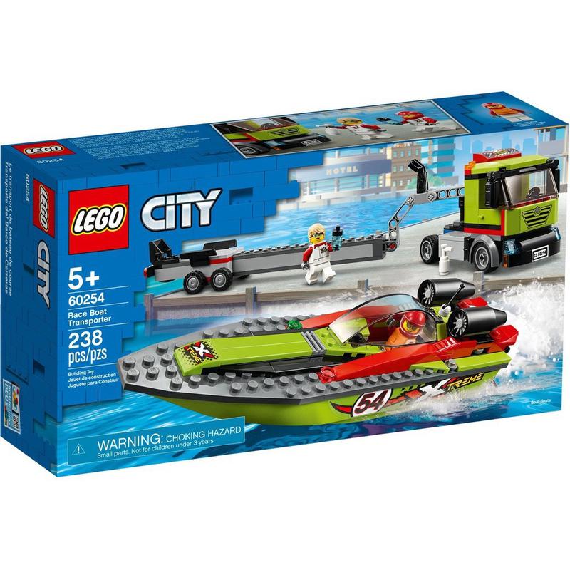 【樂GO】LEGO 樂高 CITY 城市系列 60254 Race Boat Transporter 賽艇運輸車 正版