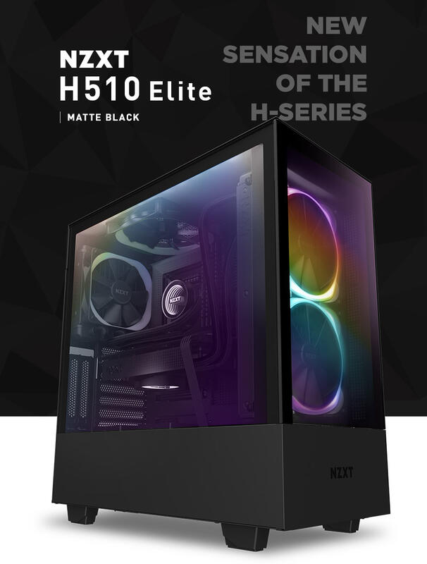 【一統電競】恩傑 NZXT H510 Elite 數位控制 全透側電腦機殼
