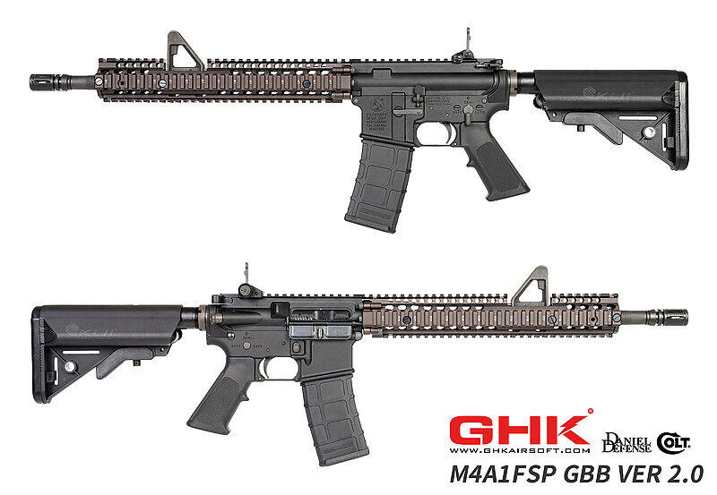 【KUI酷愛】GHK M4A1 FSP 瓦斯槍 GBBR氣動步槍 Ver2.0（Colt、DD授權）美軍長槍~38527