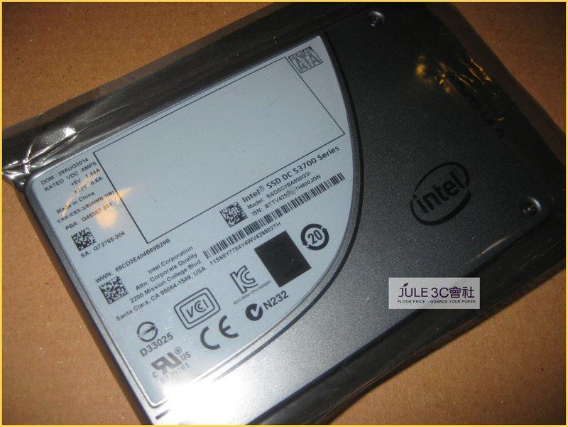JULE 3C會社-INTEL SSD S3700 800GB 800G 企業級/保內/2.5/SATA 3 硬碟