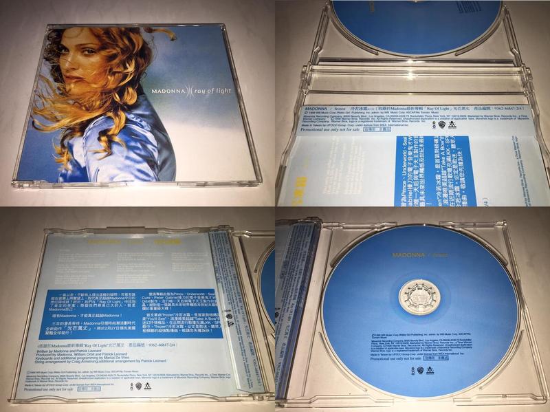 Madonna 1998 Frozen ( Ray Of Light ) Taiwan 1 Track Promo CD