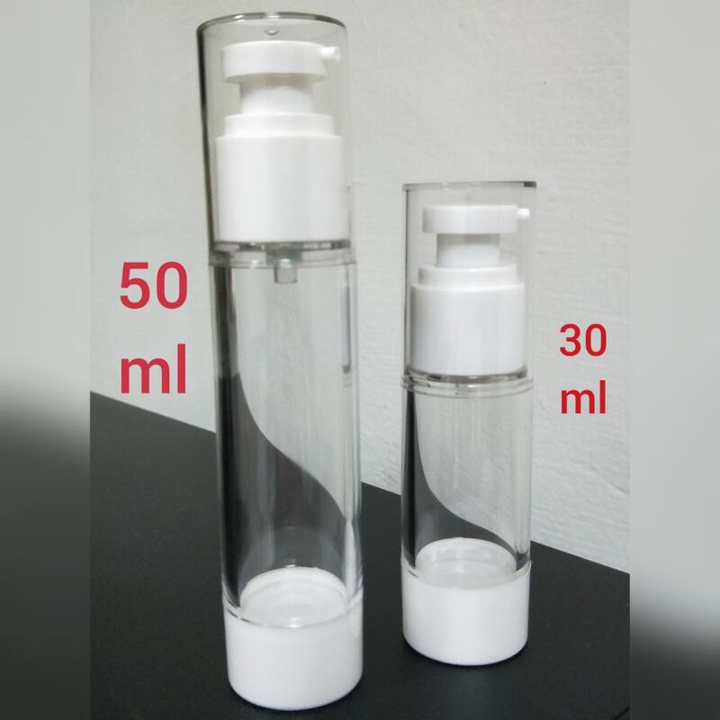 30ml 50ml 透明真空瓶 分裝瓶 乳液瓶 高質感乳液 可上飛機