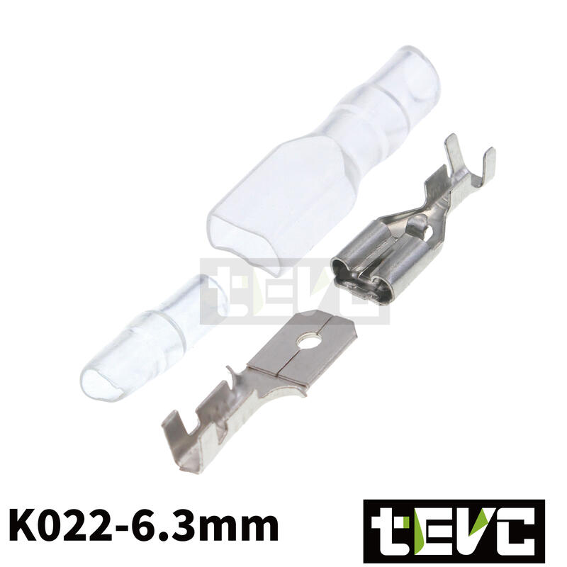 《tevc》電線對接 冷壓端子 公母對接頭 6.3mm 250型 壓線 接線 插片插簧端子 車用