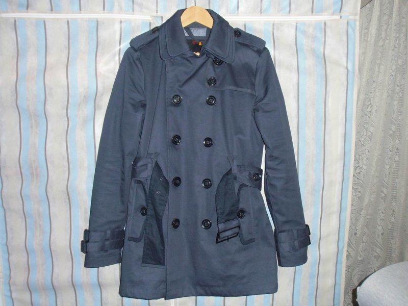 極度乾燥Superdry深藍色風衣外套trench coat(全新s號)
