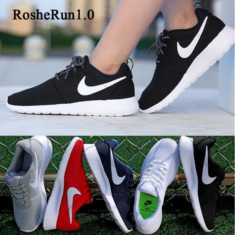現貨 Nike Roshe Run/Tanjun/Tessen 倫敦跑鞋 輕便透氣慢跑鞋 黑武士 休閒運動鞋 百搭小白鞋
