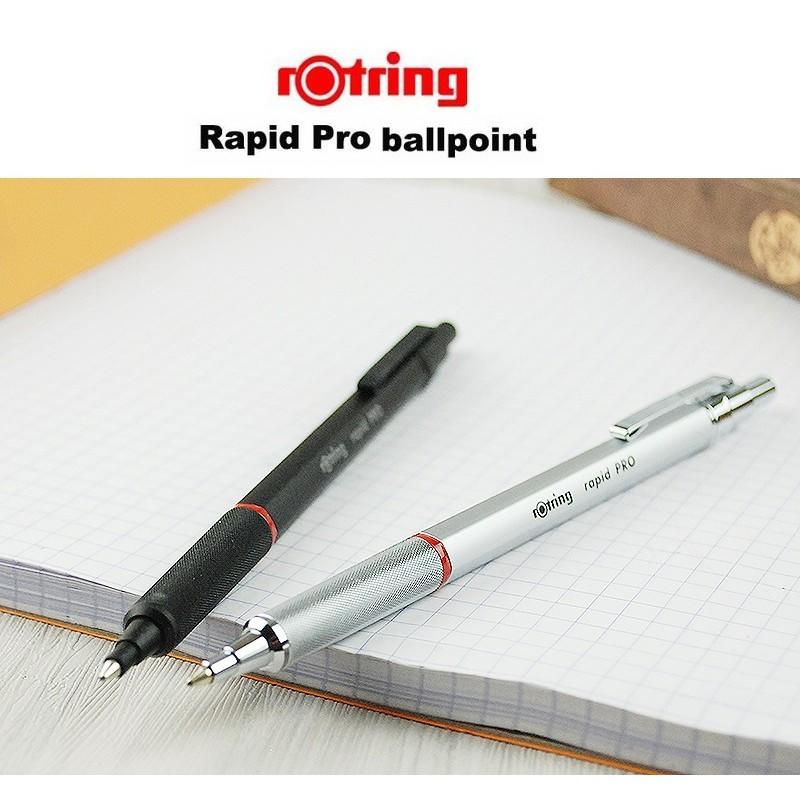 【iPen】德國 紅環 rOtring Rapid Pro 原子筆 (黑 / 銀 兩色可選)