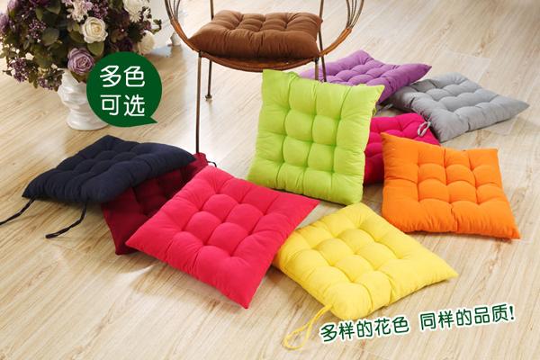 韓版純色磨毛椅墊辦公家用保暖加厚坐墊榻榻米沙發墊擺設布置寵物墊