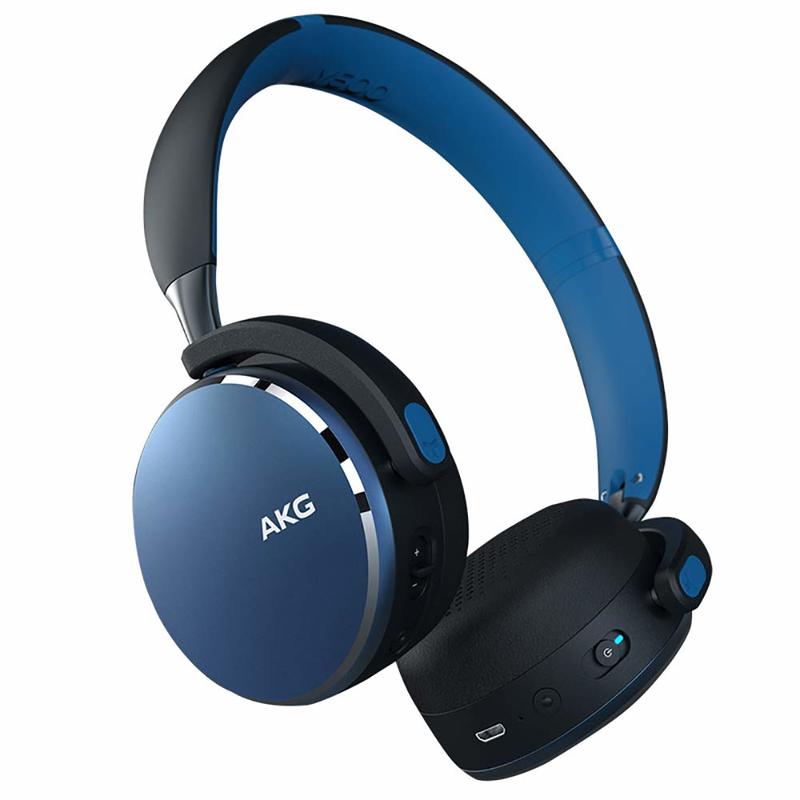 【樂生活3C館】AKG Y500 BT 耳罩式耳機 藍芽【平輸】藍色