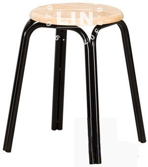 ▲A457-15餐椅鐵管椅洽談椅原木雙管椅