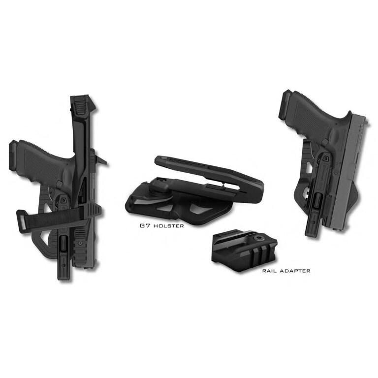 Recover Tactical 20/20NB Stabilizer Kit Brace Black for Glock 17 / 19 / 45  / 19X ( Fit for UMAREX / Cybergun / VFC Glock GBB Pistol Airsoft )