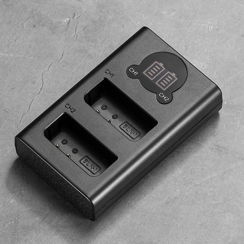 三重☆大人氣☆ Micro USB/ Type-C 雙用 LCD顯示 USB 雙槽充電器 for BLN-1 (不含電池