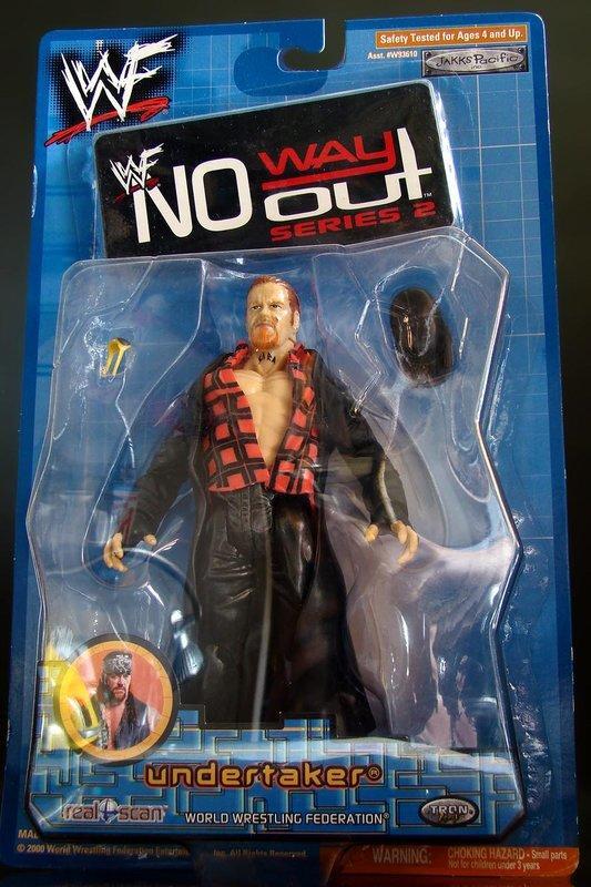 2001 JAKKS 美職摔角 WWF NO WAY OUT 2 UNDERTAKER 送葬者 馬克 威廉　富貴玩具店