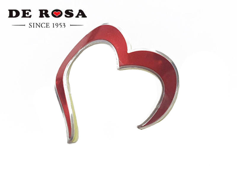 東京鐵馬㍿ 義大利 De Rosa 自行車 修補用頭管標 立體鋁牌 頭管標 頭管貼紙 鋼管車 Fixed Gear可參考