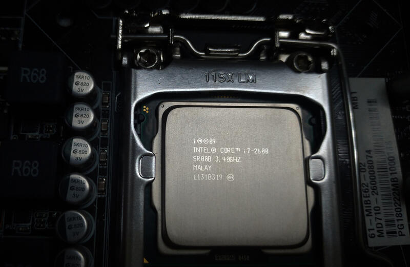 Intel 英特爾 Core i7-2600 3.40G CPU 1155腳位 4核心