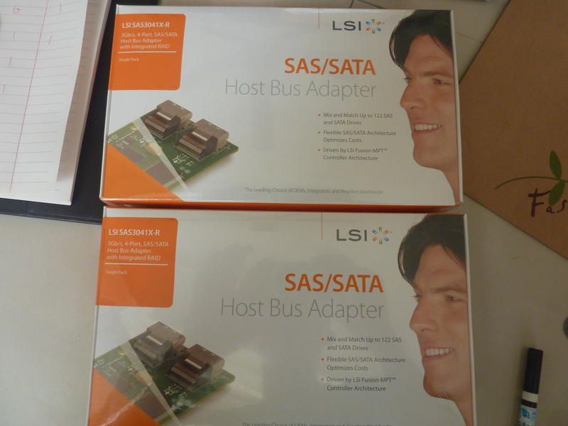 LSI SAS3041X-R   SATA+SAS HBA擴充卡 全新未拆有5張