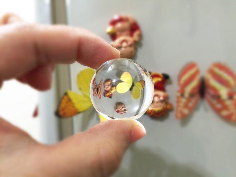 透明許願玻璃球..透明玻璃珠.實心風水天珠.(直徑約30mm.40mm.50mm)拍攝背景道具送禮露營教學.水族魚缸飾品