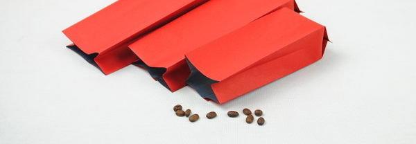 NC203 繁星正紅色 空白無印刷 1/4磅用咖啡豆包裝袋 100~120克 (100入)_CandyMan