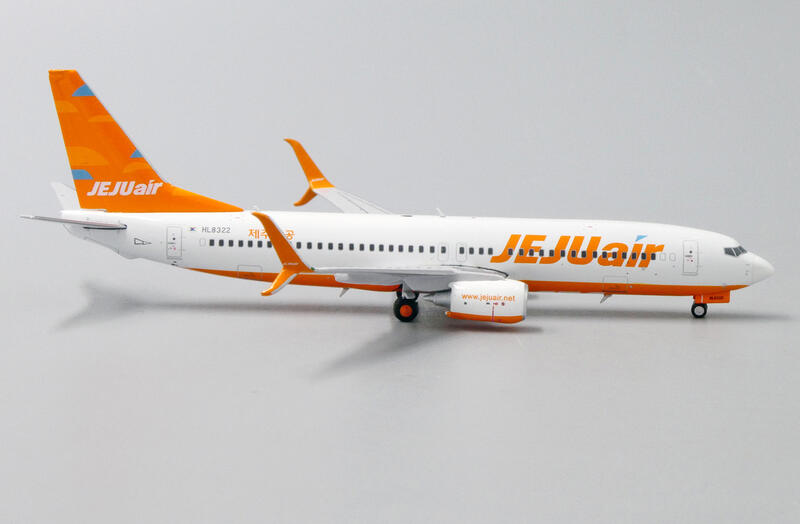 JEJUair 模型 XX4198 Jeju Air 济州航空Boeing 737-800 HL8304 JC Wings 1:400