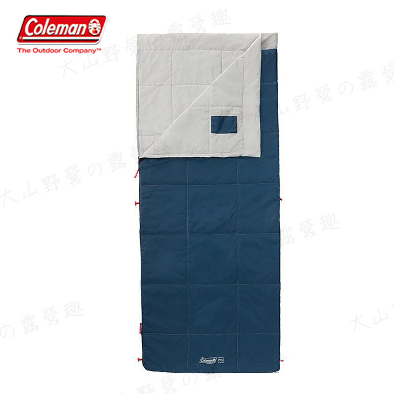【露營趣】桃園新店 Coleman CM-34776 表演者III 白灰睡袋/C15 信封型睡袋 全開式 纖維睡袋