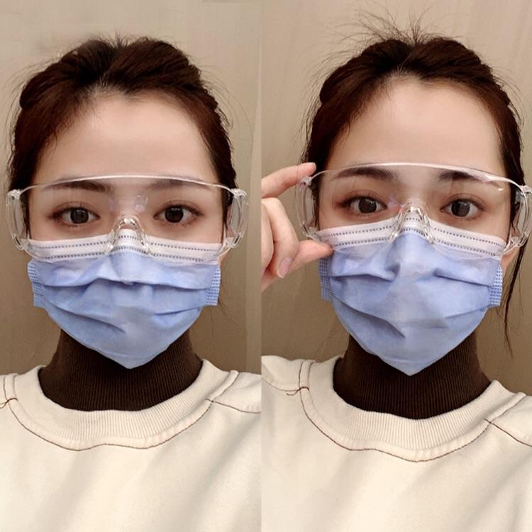 (台灣現貨)台灣製防疫透明安全護目眼鏡 抗UV400 檢驗合格
