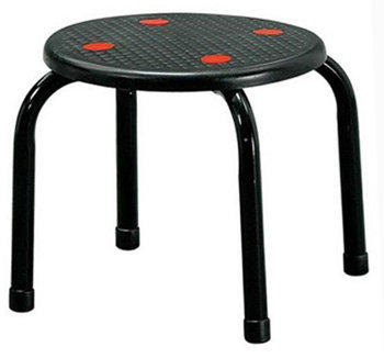 ▲384-25塑膠椅餐椅低四點紅