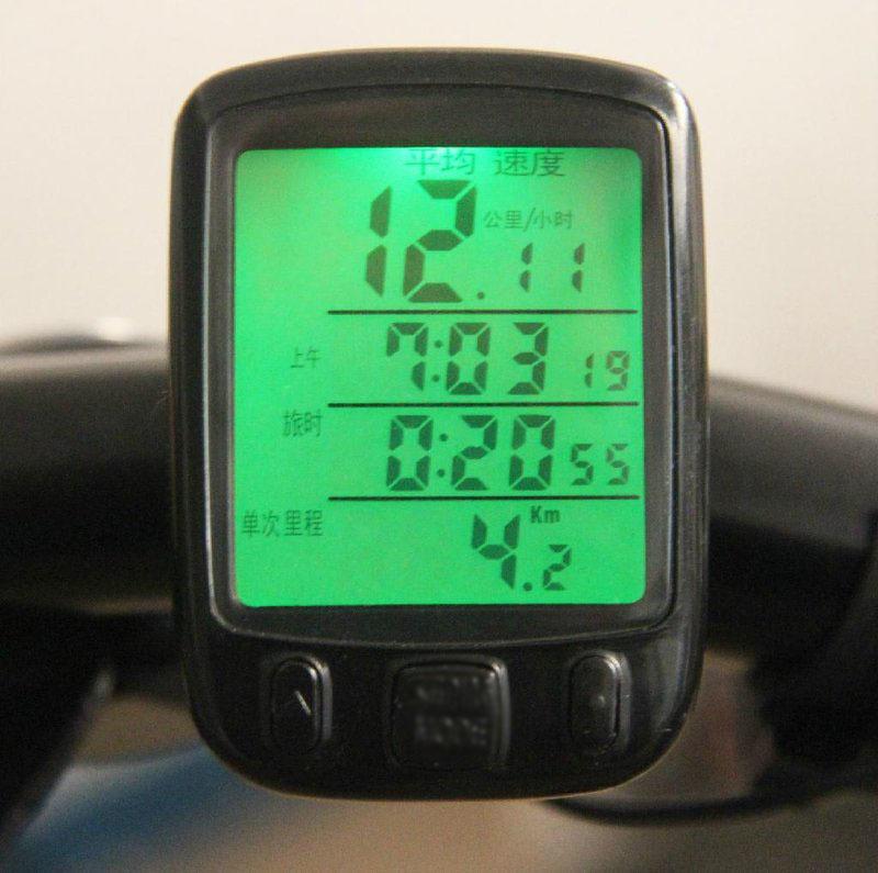 BK30 中文大螢幕 夜光 防水有線碼表 自行車 騎行測速表 自行車 腳踏車 單車 計程表