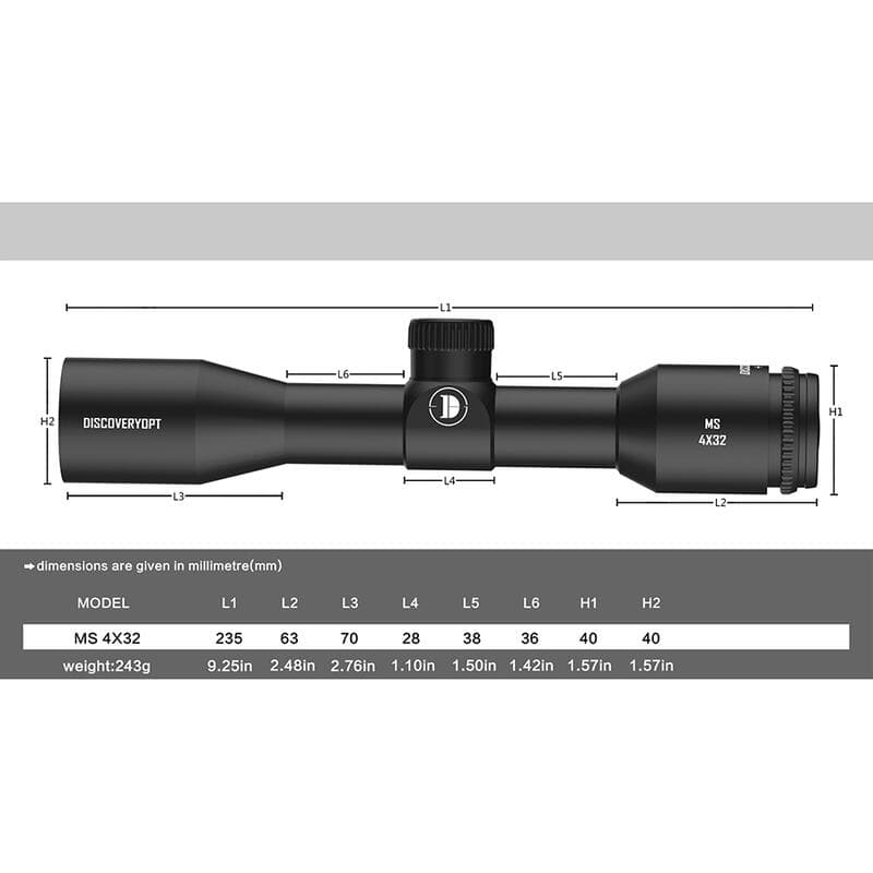 RST 紅星 - DISCOVERY 發現者 MS 4X32 增強抗震型 固定4倍率 短瞄/瞄準器 12558