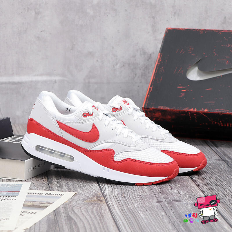 球鞋補習班W NIKE AIR MAX 1 86 BIG BUBBLE 男女OG 326 紅白DO9844-100