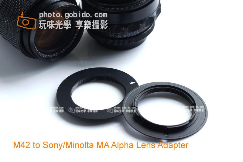 [享樂攝影] M42鏡頭轉接 Alpha 黑色轉接環Sony Minolta AF MA  A350 A700 A850 A550 A33 A55