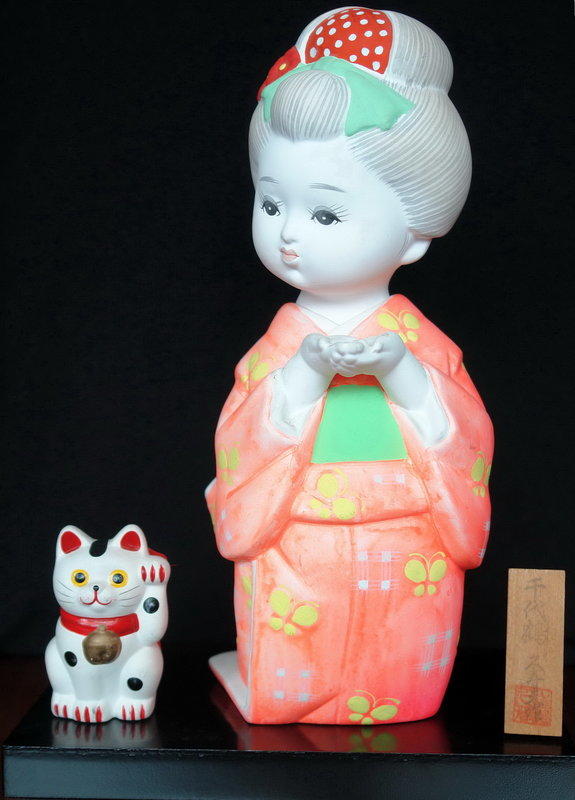 日本進口千代鶴陶土頂級精品娃娃(純手工，無瑕疵,僅此一件)