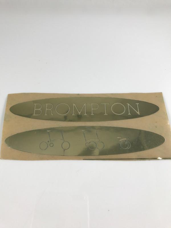 Brompton 車架 車身 金色錫製金屬貼紙  小布 Dino Kiddo