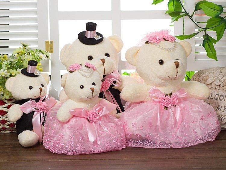 ✿JShop✿ 婚禮小熊 [ 18cm婚禮熊熊 ] 花束熊 泰迪熊 佈置 展示 裝飾 熊熊