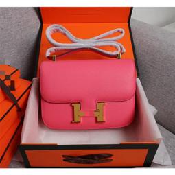 Replica Hermes Lindy 26cm 30cm 34cm Bag In Rose Red Leather Fake From China