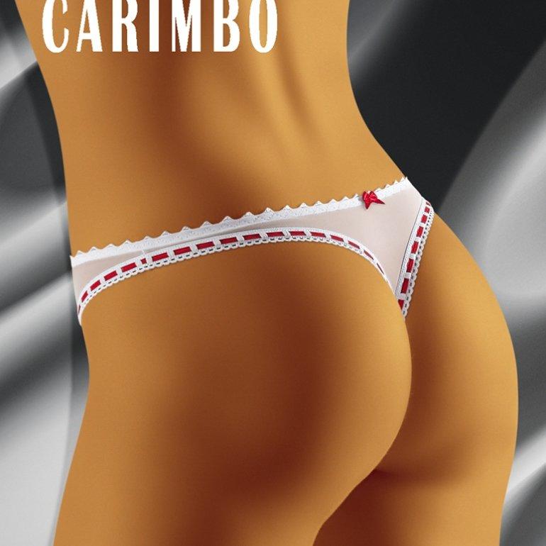 【 歐洲 Wolbar】女仕低腰精緻典雅_網紗編織紅丁字褲(0013)carimbo(M/L)