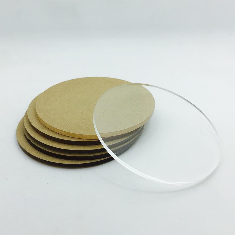 圓形透明壓克力板_直徑20~200mm 有機玻璃 亞克力 壓克力板 公仔底座 壓板 壓泥板 透明印章 黏土工具