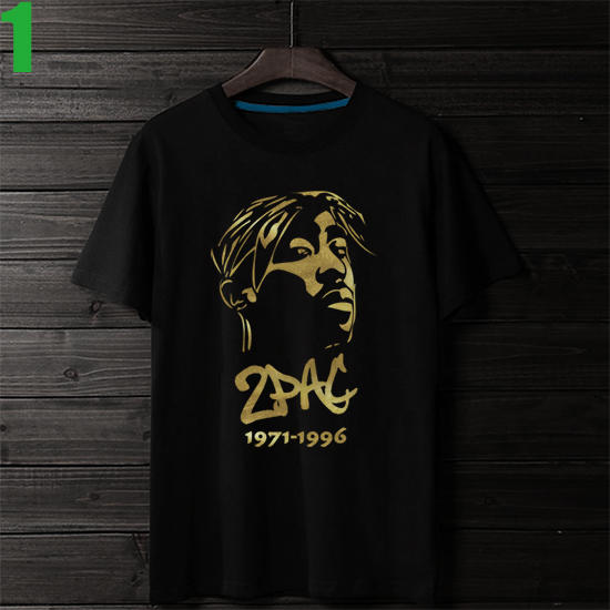 2Pac【吐派克】短袖嘻哈饒舌(HIP-HOP RAP)歌手T恤(共3種顏色 男版.女版皆有) 購買多件多優惠【賣場一】