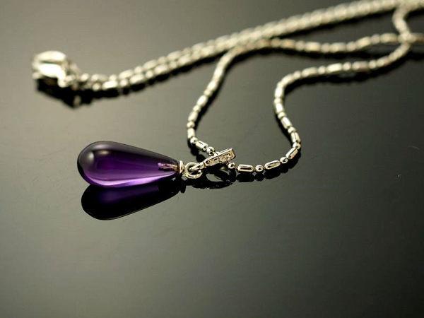 【喨喨飾品】紫水晶墜飾 紫色代表高層次、精神上的愛意 S280