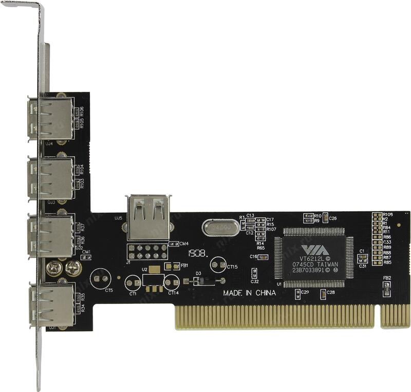 USB 2.0 4+1 PORTS PCI CARD採用日本NEC晶片,可當USB擴充卡 露天市集 全台最大的網路購物市集