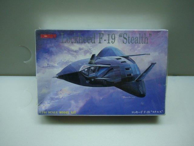 F-19 F19 比例 1/144 飛機組裝模型~TSUKUDA HOBBY(日本製)1988出品~J03