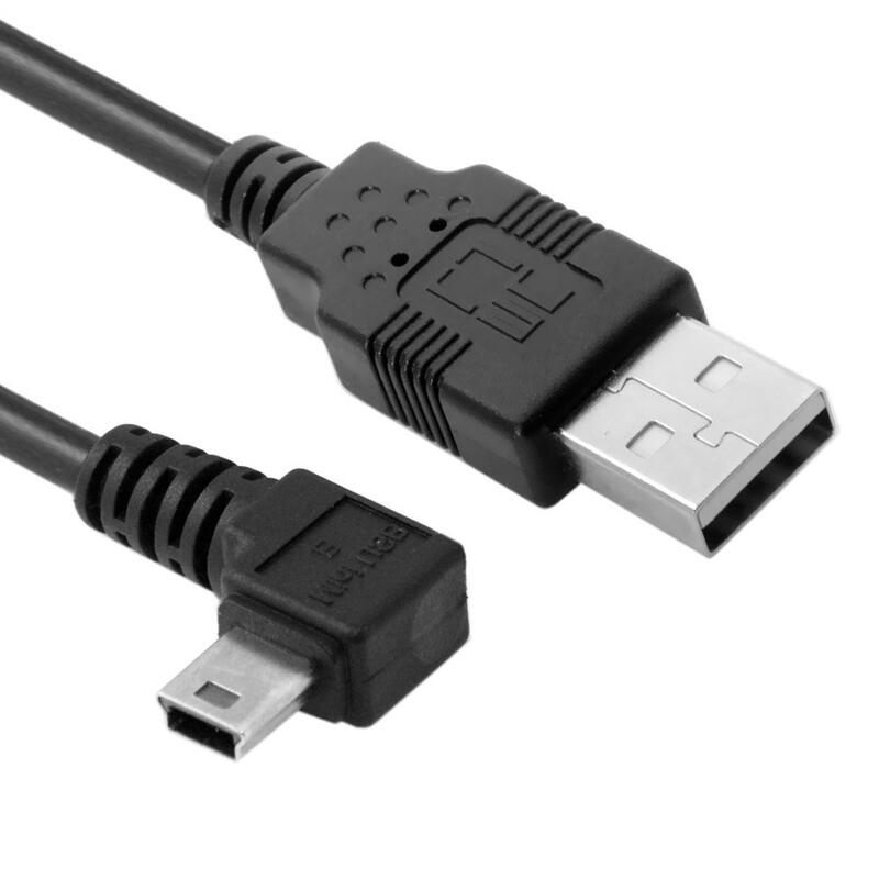 3M/5M Mini USB線 USB A公對Mini B公 5P右彎數據 90度右彎 帶磁環抗干擾 U2-057-RI