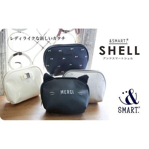 ◎Life Sense◎【&SMART。SHELL】日本智慧手機透明觸控斜背包 手機袋 收納包 手機包 貝殼包