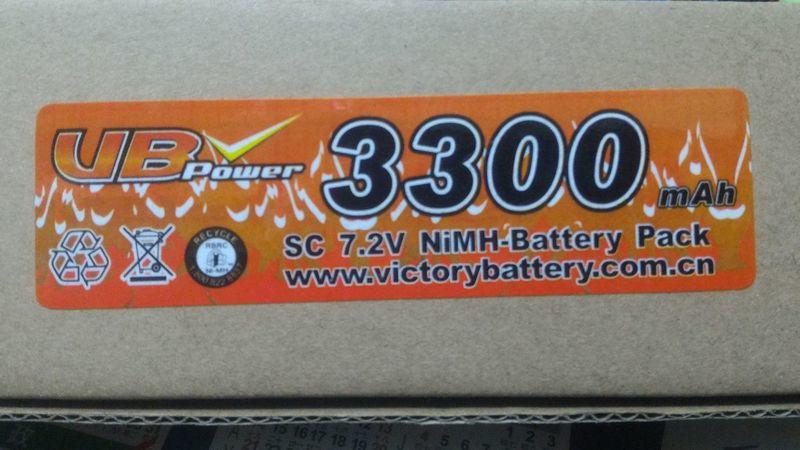 ※宏大※(全新預購) VB POWER 7.2V 3300 mah Ni-MH 鎳氫充電電池 。