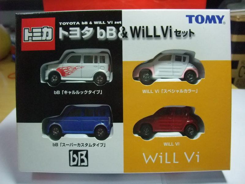 TOMICA 多美車禮盒組 TOYOTA 豐田 bB & WiLL Vi 車組~免運!  