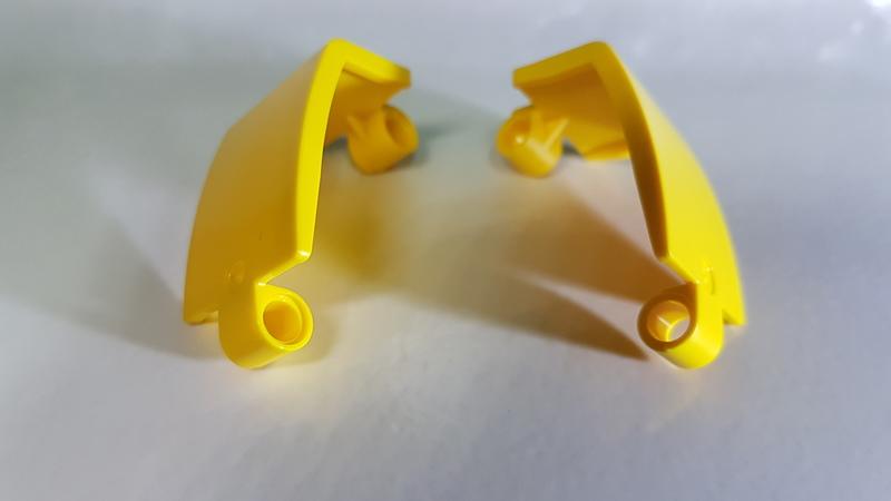 一套2個零件 24116  黃色弧形壁板平板  樂高科技 LEGO Technic
