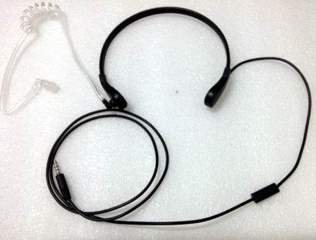 行動電話用喉振式空氣導管3.5mm 接頭耳機麥克風  乖乖喵量販店